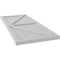 Ekena Millwork Americraft 6-Board Wood 2 Equal Panel Frmd Board-n-Batten Shutters w/Dbl Z-Bar, ARW102BF621X77STH, PR ARW102BF621X77STH - alternate 8